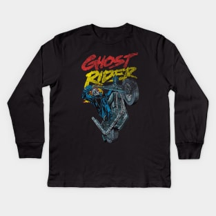 ghost rider classic Kids Long Sleeve T-Shirt